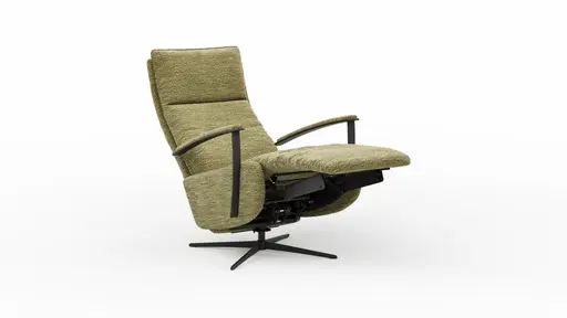 TV-Sessel Lima - Größe M, Relaxfunktion motorisch, Stoff, Moos