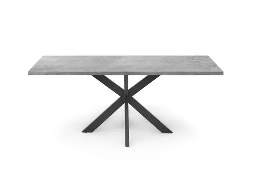 Esstisch - LB ca. 180x90 cm, Graphit, Schwarz