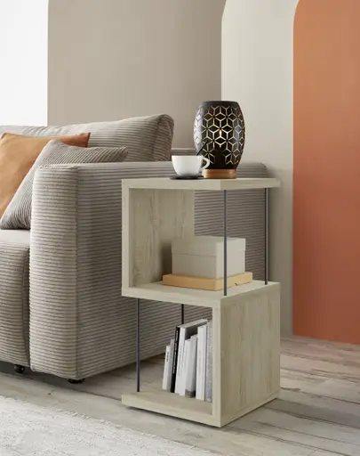 Regal - B ca. 33 cm, Eiche sägerau