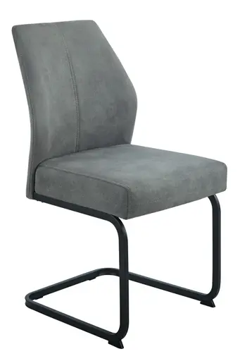 Freischwinger - Stoff, Vintage Anthrazit