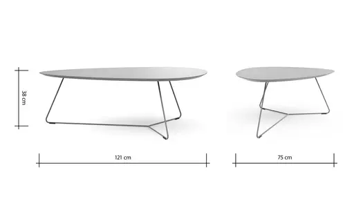 Couchtisch Fano - LBH ca. 121x75x38 cm, Fenix, Olivgrün