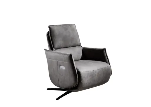 Fernsehsessel - Relaxfunktion, Stoff, Bordeaux