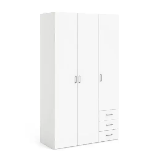 Drehtürenschrank- B ca. 116 cm, Weiß