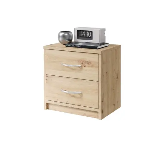 Nachtkommode - Eiche Dekor