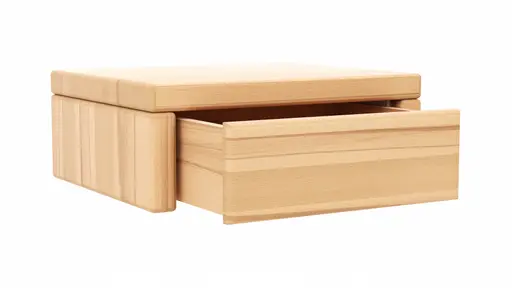 Nachttisch 1660 - Kernbuche massiv, geölt