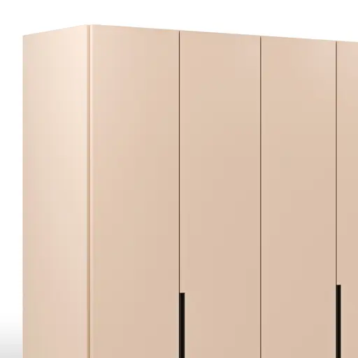 Drehtürenschrank Loretto - B ca. 280 cm, Lack matt, Sand
