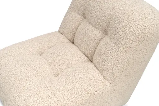 Drehsessel Anton - drehbar, Stoff, Beige
