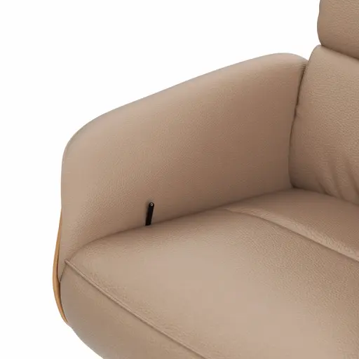 Relaxsessel Amila - Größe M, inkl. Relaxfunktion und Kopfteilverstellung, Leder, Rauchbraun