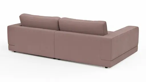 Megasofa Juni Lounge - B ca. 252 cm, Stoff, Rosé
