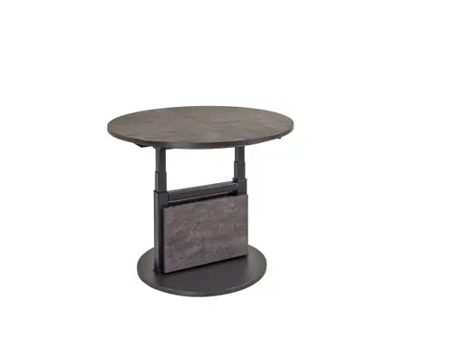 Couchtisch - höhenverstellbar/ausziehbar, LBH ca. 82-112x82x53-72 cm, Betonoptik