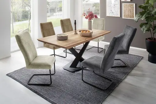 Freischwinger - Stoff, Anthrazit