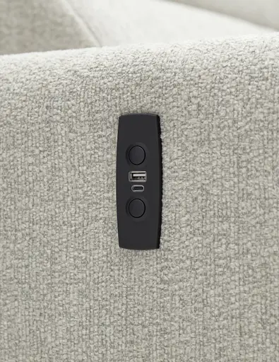 Ecksofa JYTTE - Sofa 2-sitzig mit Longchair rechts, Stoff, Beige