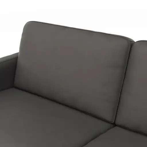 Sofa Enna - 3,5-Sitzer inklusive Relaxfunktion (motorisch), links und rechts, Leder, Anthrazit