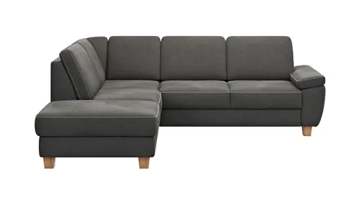 Ecksofa Sommerville - Ecke links mit 2,5-Sitzer, Stoff, Anthrazit