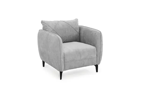 Sessel JERINA - Stoff, Hellgrau