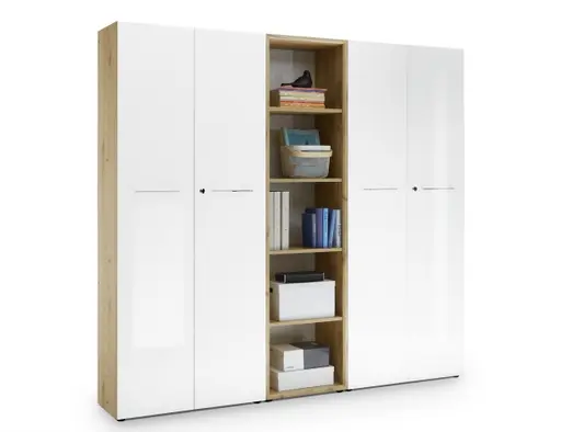 Aktenregal GWEN - B/H/T ca. 50x196x37 cm, Eiche Dekor