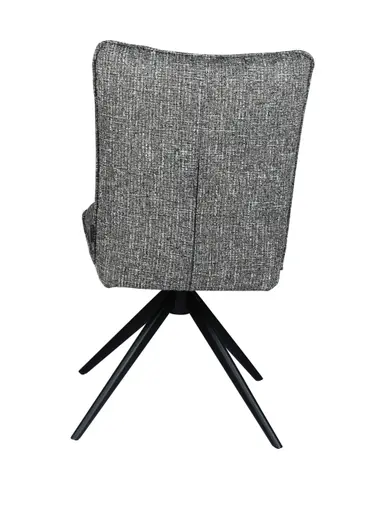 Stuhl MARCIA - drehbar, Stoff, Grau