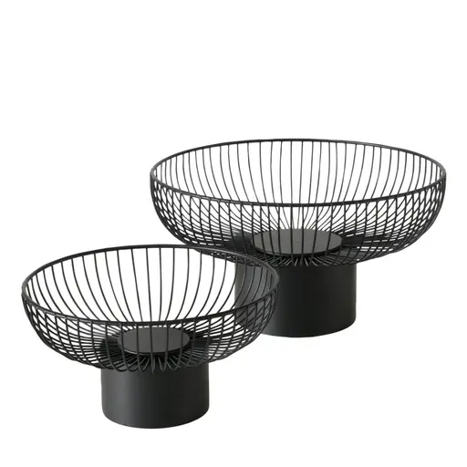 Deko-Schale - HØ ca. 20,5x38,5 cm, Schwarz