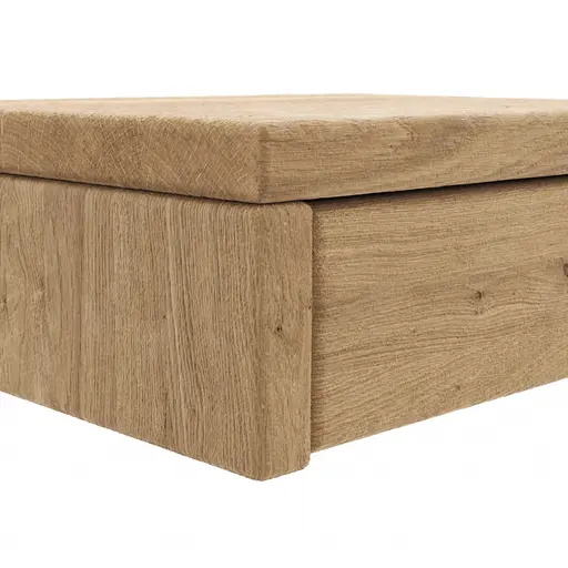 Nachttisch 1660 - Wildeiche geölt, sandgestrahlt