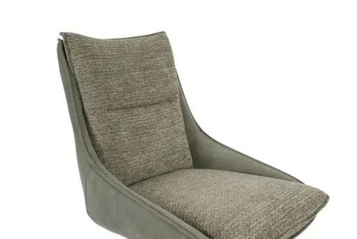 Stuhl MANDY - drehbar, Stoff, Grün