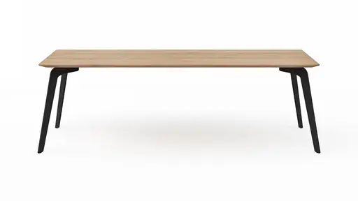 Esstisch Phoenix - LB ca. 240x100cm, Eiche geölt mit Epoxidharz dunkel