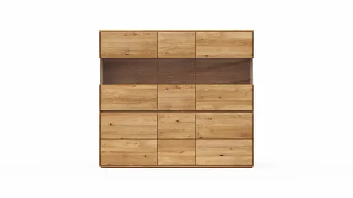 Highboard Hillsboro - Wildeiche natur, geölt