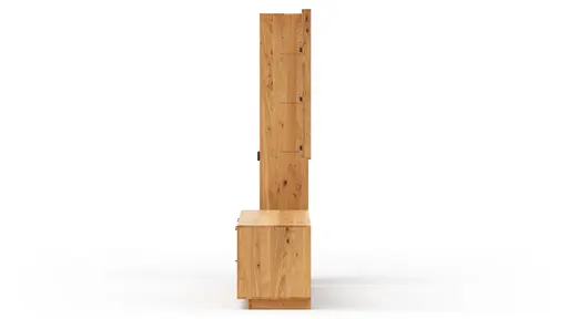 Wohnwand Fibra - Asteiche teilmassiv, natur, geölt