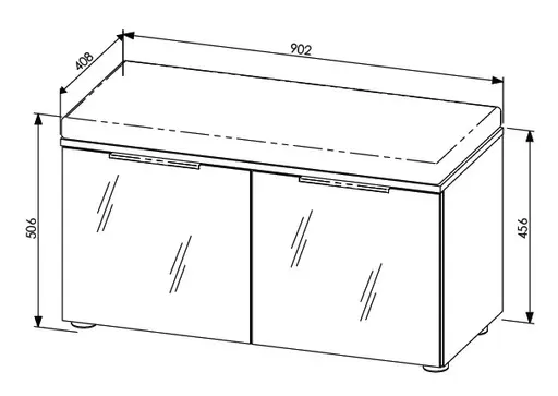 Garderobe - inkl. Sitzkissen, Weiß