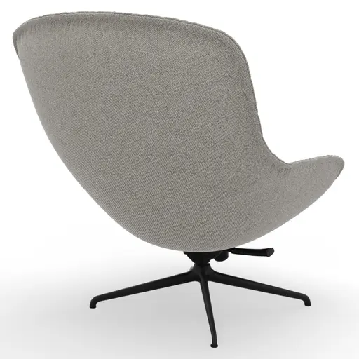 Sessel Unn - Stoff, Hellgrau