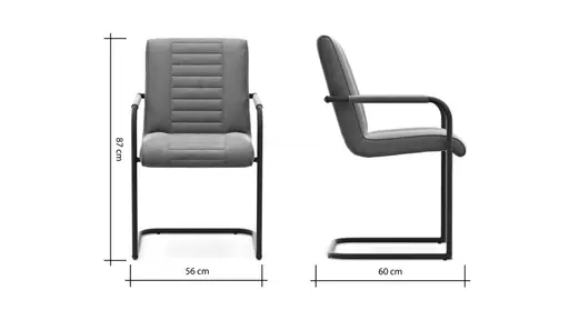 Armlehnstuhl Cambridge - Leder, Hellbraun