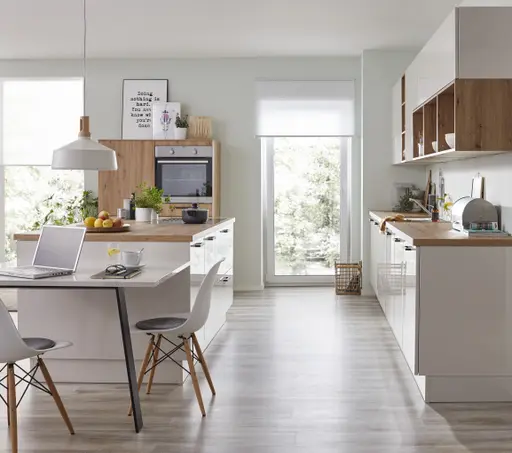 Inselküche 51.170 GL 4 521, Muschelweiß