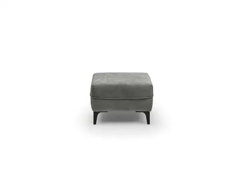 Hocker JERINA - Stoff, Grau