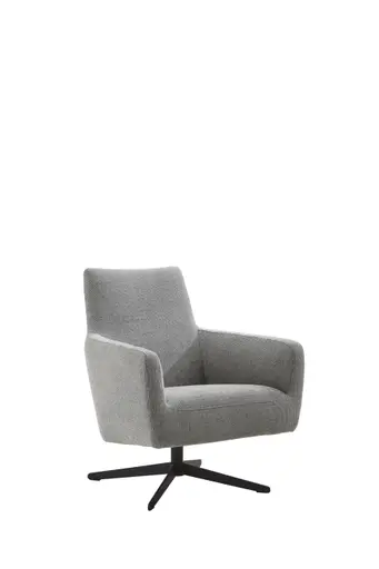 Drehsessel Matina - Größe L, Stoff, Hellgrau