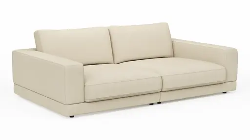 Megasofa Juni Lounge - B ca. 252 cm, Stoff, Offwhite