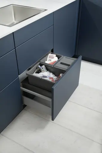 Küchenzeile 54.160 CO 6 521, Lack tiefblau samtmatt,