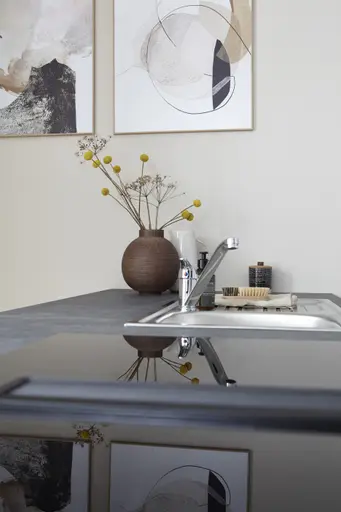 Winkelküche 51.170 GL 4 522, Muschelweiß