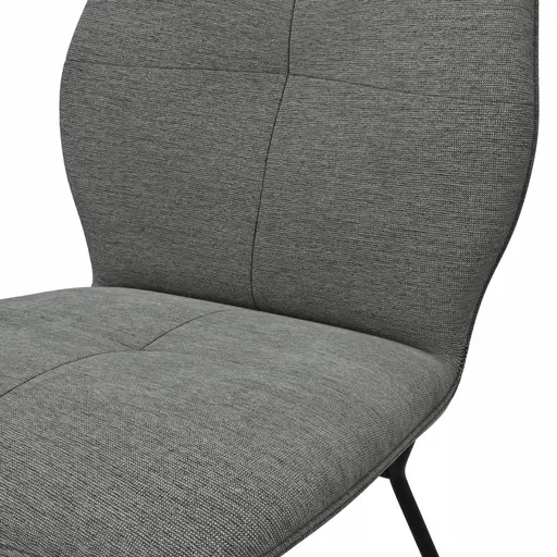 Stuhl Dinner - Stoff, Grau