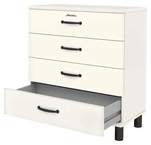 Kommode - B ca. 86 cm, Weiß