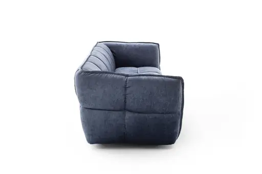 Sofa Hedda - 3-Sitzer, Stoff, Dunkelblau