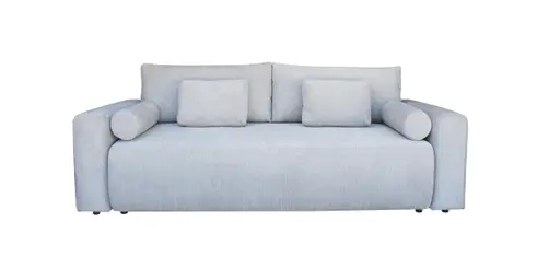 Schlafsofa - 2,5-Sitzer inkl. Schlaffunktion, Stoff, Silberfarben