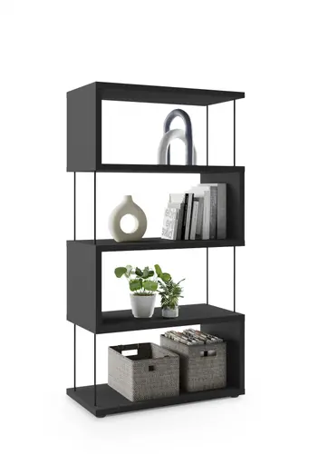 Regal - B ca. 66 cm, Schwarzstahl