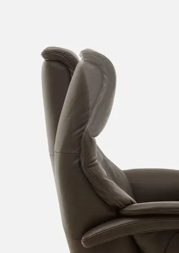 Sessel - Relaxfunktion, Leder, Braun