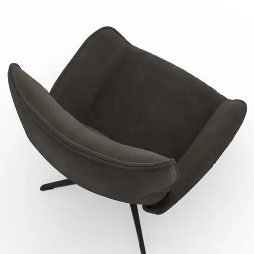 Relaxsessel Helge - Stoff, Dunkelgrau