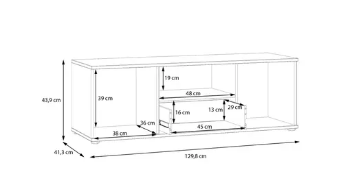 TV- Board FINELLA- Hellgrau