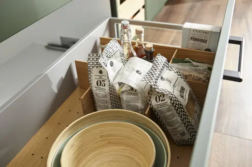 Winkelküche 54.160 GL 7 521, Lack samtmatt Waldgrün