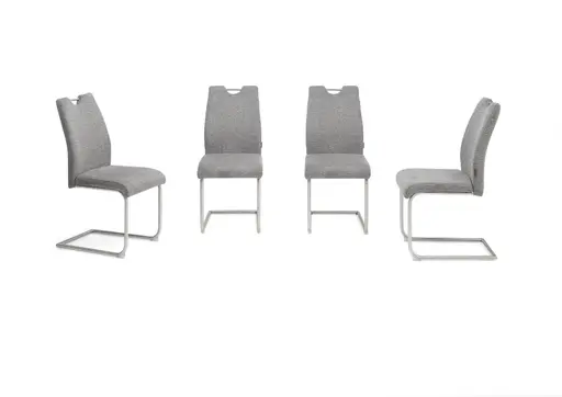 Freischwinger MERVE - Stoff, Grau