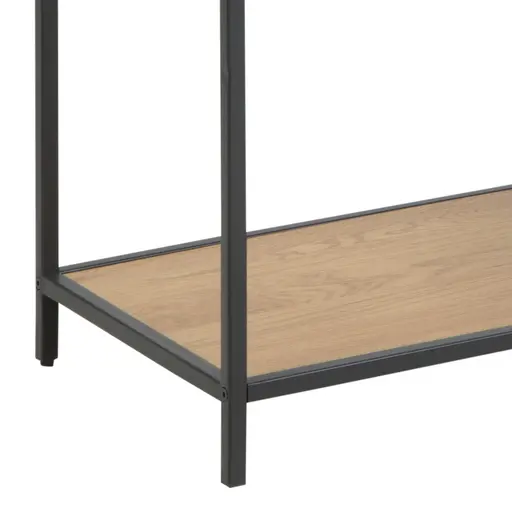 Bücherregal - Wildeiche Nachbildung, Schwarz 