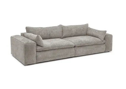 Sofa - 3-Sitzer, Stoff, Natur