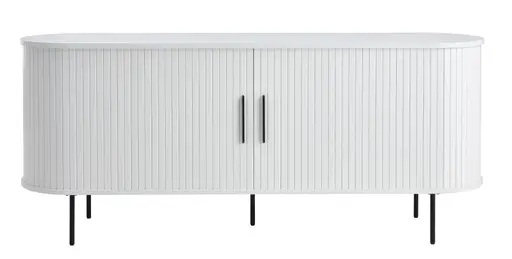  Sideboard - B ca. 180 cm, Eiche Furnier, Weiß