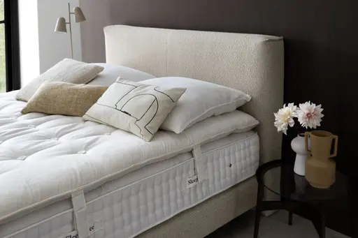  Boxspringbett Contur 4600 - Liegefläche  ca.180x200 cm, Boucle, Beige